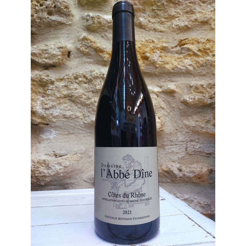 Côtes du Rhône vin rouge 2021 Domaine L'Abbé Dîne - L'épicerie d