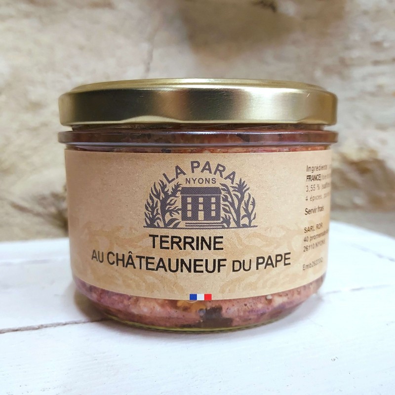Terrine with Châteauneuf du Pape verrine – 200gr