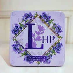 Small lavender and lavandin light metal box
