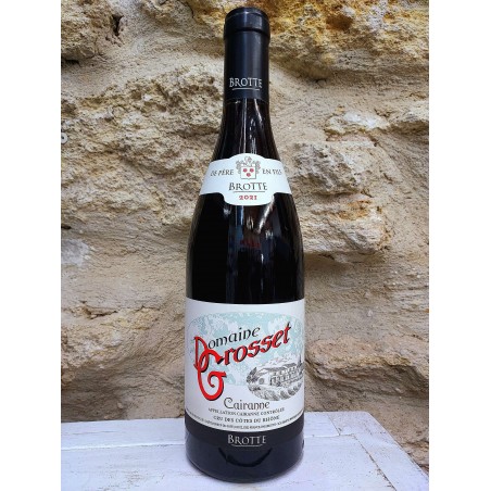 Cairanne vin rouge 2021 "Domaine Grosset" - 75cl