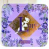 Gift box purple gold box - 1 Soap and 1 Lavender Bag