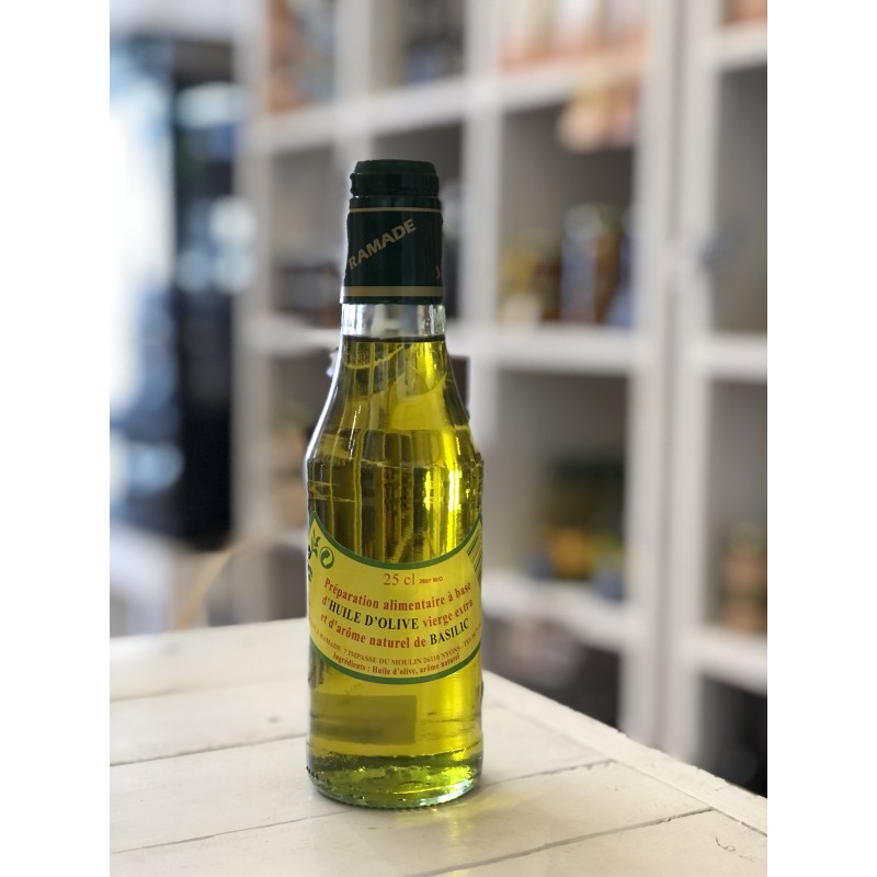 Olive oil with basil – 25 cl