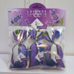 Lot of 3 bags of lavender and lavandin flowers