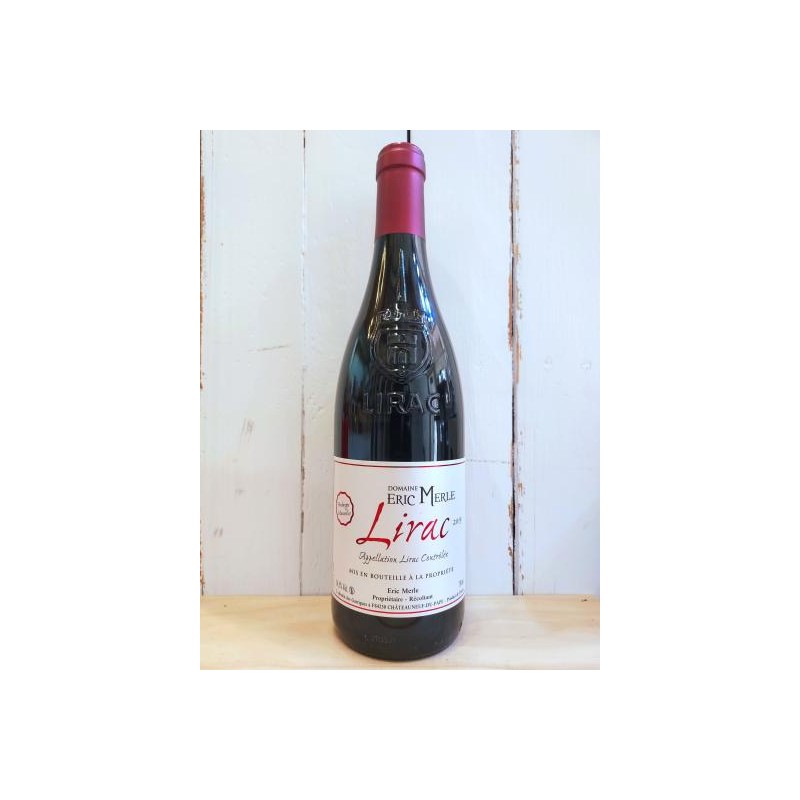 Lirac red wine 2019 "Domaine Eric Merle" - 75cl