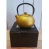Mini golden cast iron teapot – 35cl